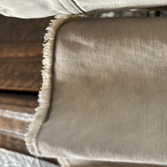 Light Green Rails / fringe bottom blouse/overshirt - Picture 3 of 5